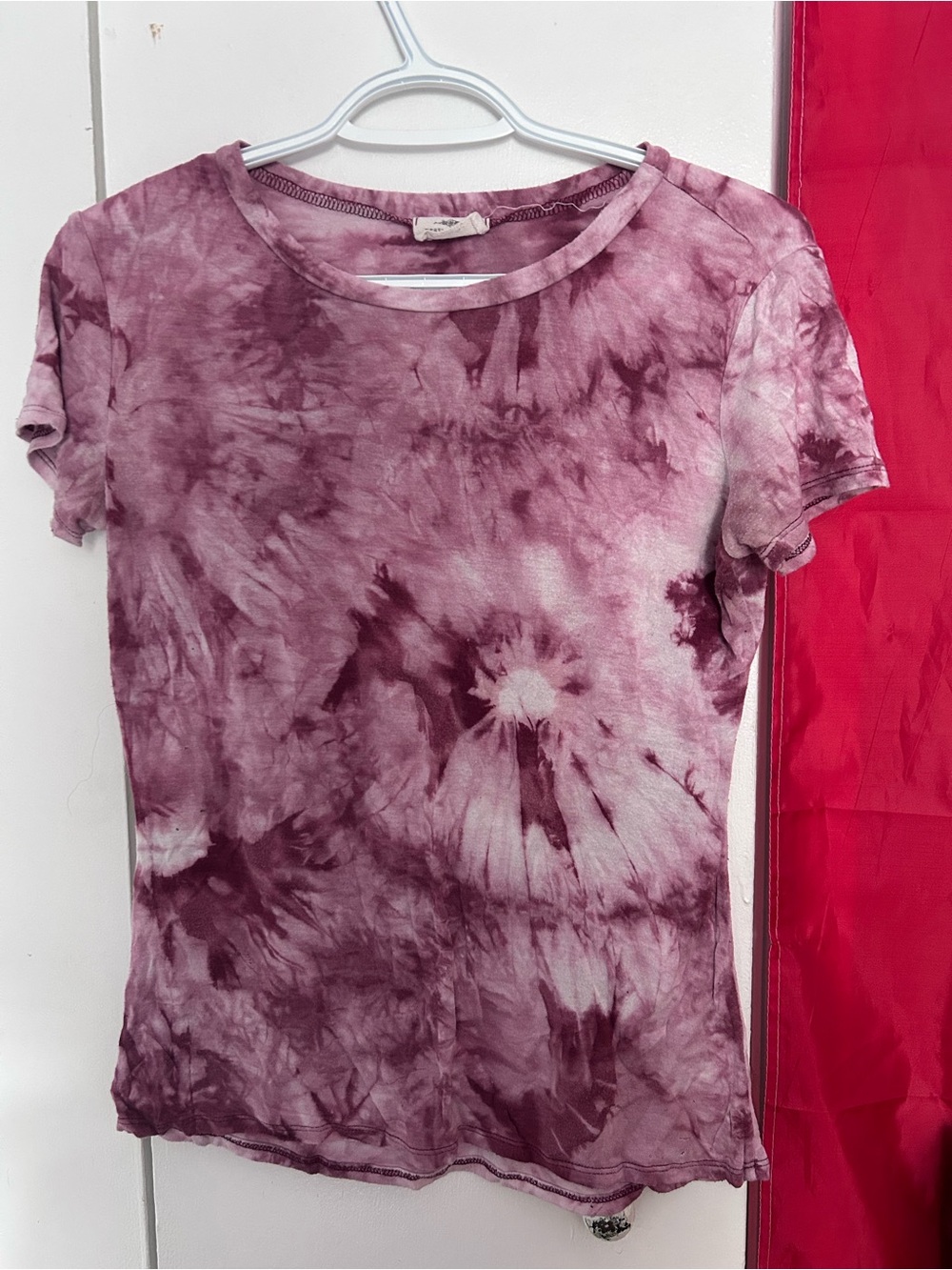 red tie dye tee